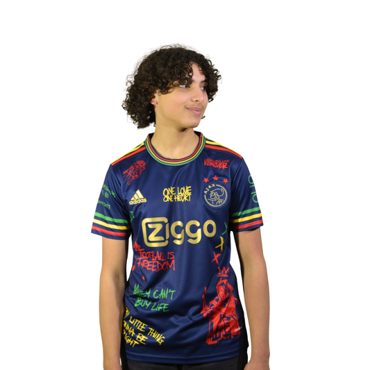 Maillot AJAX Édition Bob Marley Bleu